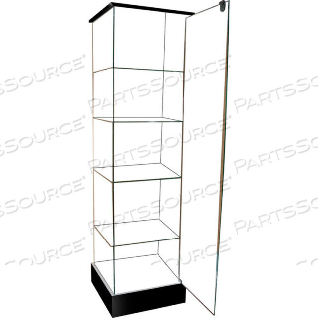 OEM#: FTC20HDFRAMELESS GLASS SHOWCASE, FULL VISION, 20W X 20D X 72H, 4 SHELVES by Amko Displays LLC