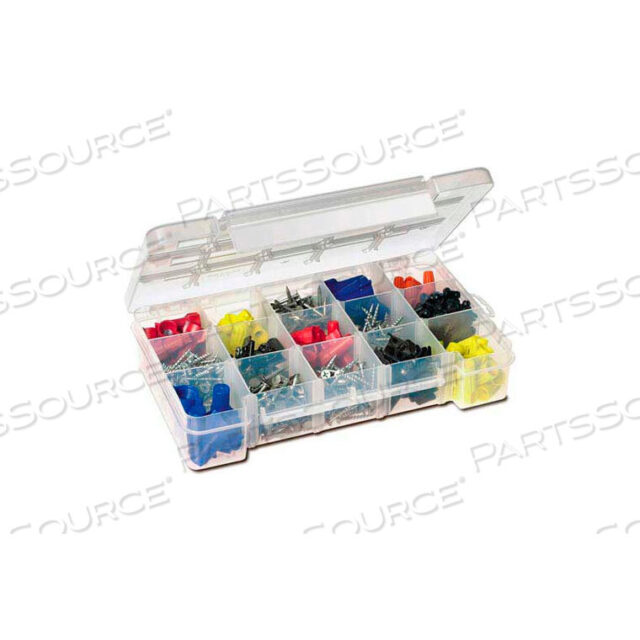 OEM#: 05705SMALL CLEAR DIVIDABLE STORAGE CASE, 8-5/8X5-1/8X1-5/8 by Akro-Mils / Myers Industries, Inc