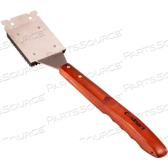 OEM#: CCB-W2WOOD GRILL BRUSH WITH STAINLESS STEEL BRISTLES, 14 SQ. INCHES by Cuisinart