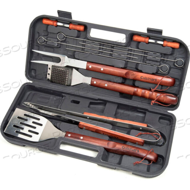 OEM#: CGS-W1313-PIECE WOODEN HANDLE GRILLING SET by Cuisinart