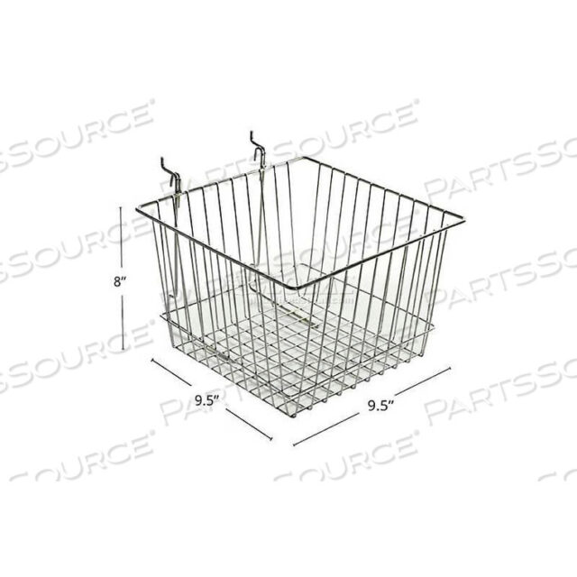 OEM#: 300621CHROME WIRE BASKET, 4.25 HIGH, METAL - PKG QTY 2 by Azar International