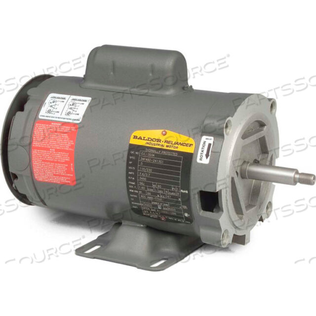 OEM#: CJL1304AMOTOR, .5HP, 1725RPM, 1PH, 60HZ, 56J, 3418L, OPEN, F1 by BALDOR