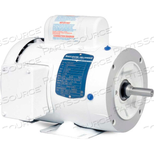 OEM#: CWDL3507MOTOR, .75HP, 1725RPM, 1PH, 60HZ, 56C, 3520L, TEFC, F1 by BALDOR