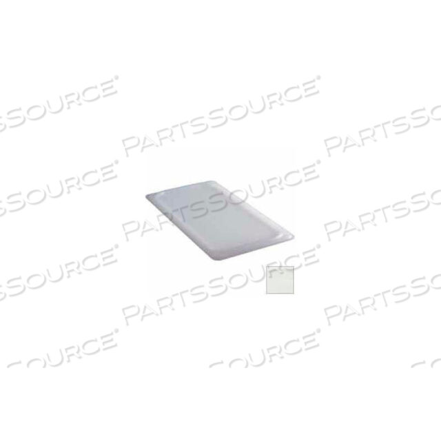 SEAL COVER, 1/3 SIZE, TRANSLUCENT POLYPROPYLENE, NSF