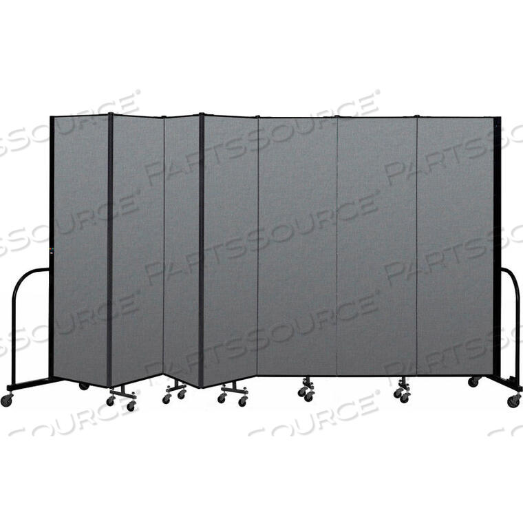 OEM#: CFSL-687CGPORTABLE ROOM DIVIDER 7 PANEL, 68H X 131L, FABRIC COLOR: GRAY by Screenflex