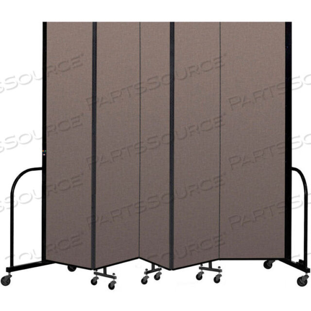 OEM#: CFSL-745COPORTABLE ROOM DIVIDER 5 PANEL, 74H X 95L, FABRIC COLOR: OATMEAL by Screenflex