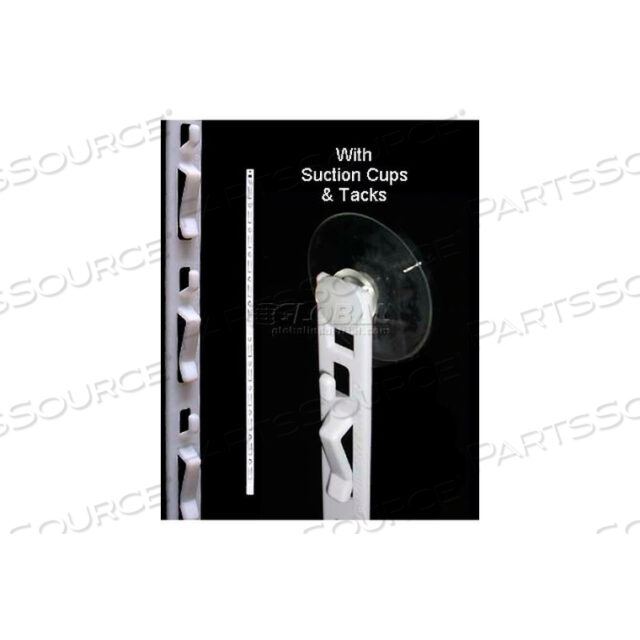 OEM#: CS-12SC12 STATION, W/SUCTION CUP 32-1/2L, WHITE by Clip Strip Corp.