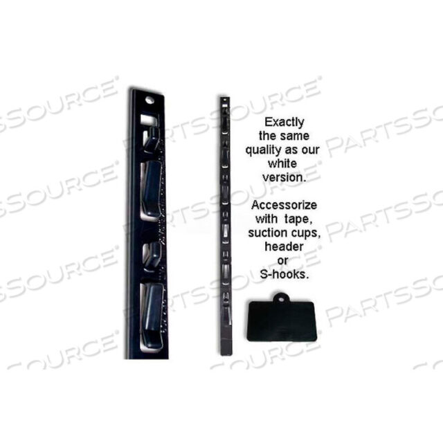 OEM#: CS-12SCBK12 STATION, W/SUCTION CUP 32-1/2L, BLACK by Clip Strip Corp.