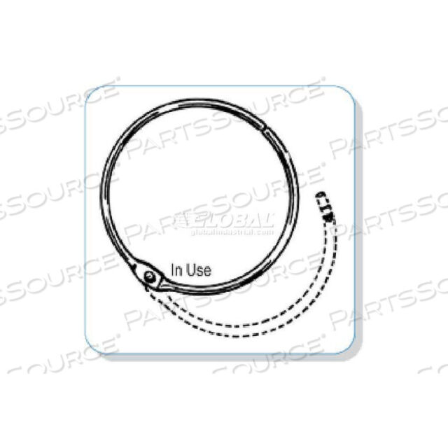 OEM#: MSR-100METAL HINGED SNAP RING. 1 by Clip Strip Corp.