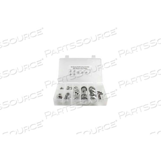 OEM#: COLLAR KIT #105SET SCREW COLLAR KIT, 38-PIECE, ZINC PLATED by Climax Metal Products