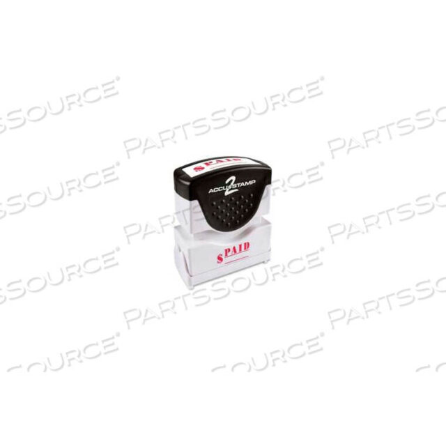 OEM#: 035578PRE-INKED MESSAGE STAMP, PAID, 1/2 X 1-5/8, RED by Cosco