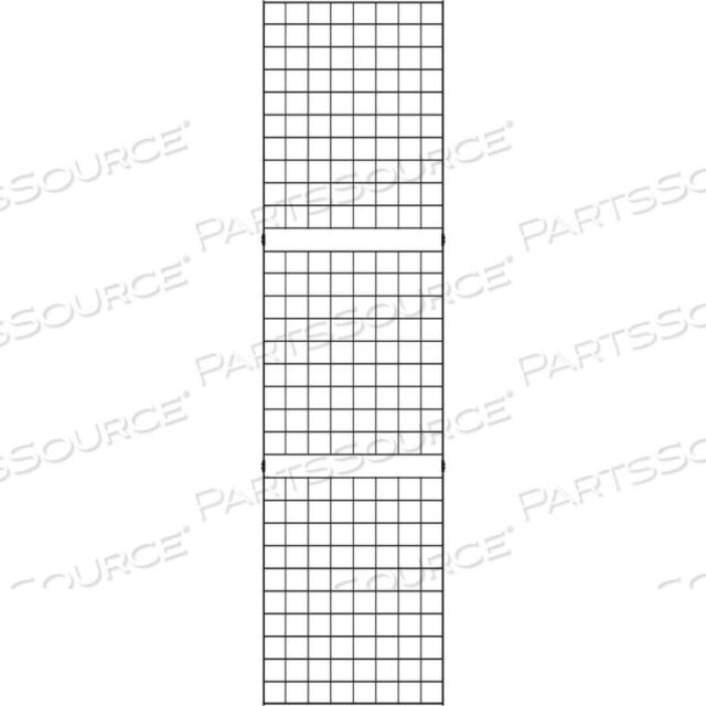 OEM#: B2X82 X 8 - PORTABLE WIRE GRID WALL PANEL - SEMI-GLOSS BLACK by Econoco