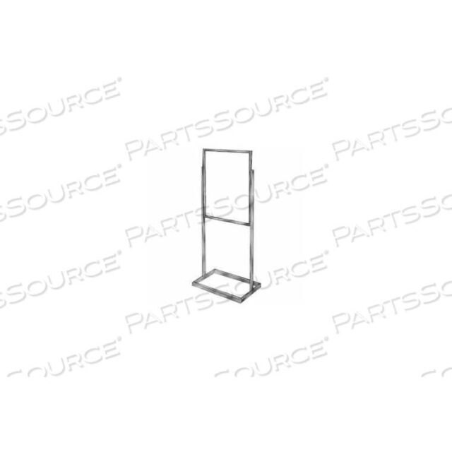 OEM#: BH30/MAB22 X 28 BULLETIN SIGN HOLDER W/ RECTANGULAR TUBING BASE - MATTE BLACK by Econoco
