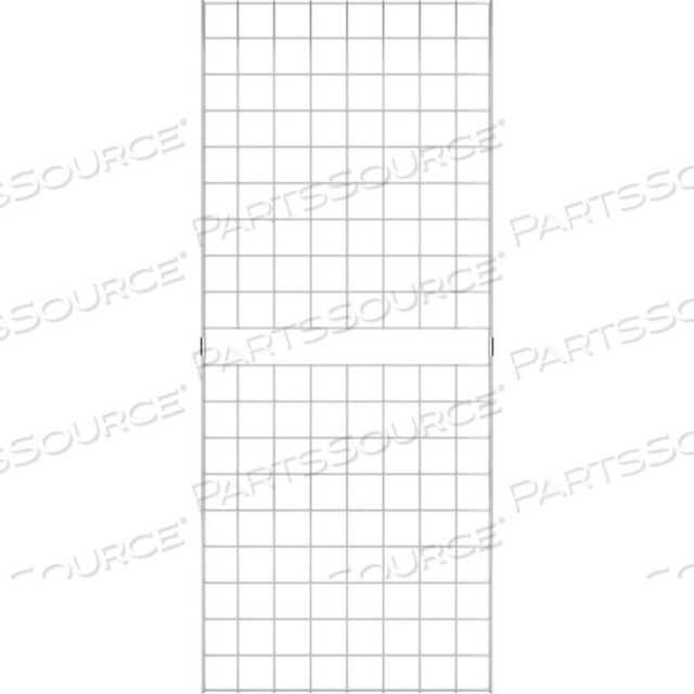 OEM#: C2X52 X 5 - PORTABLE WIRE GRID WALL PANEL - CHROME by Econoco