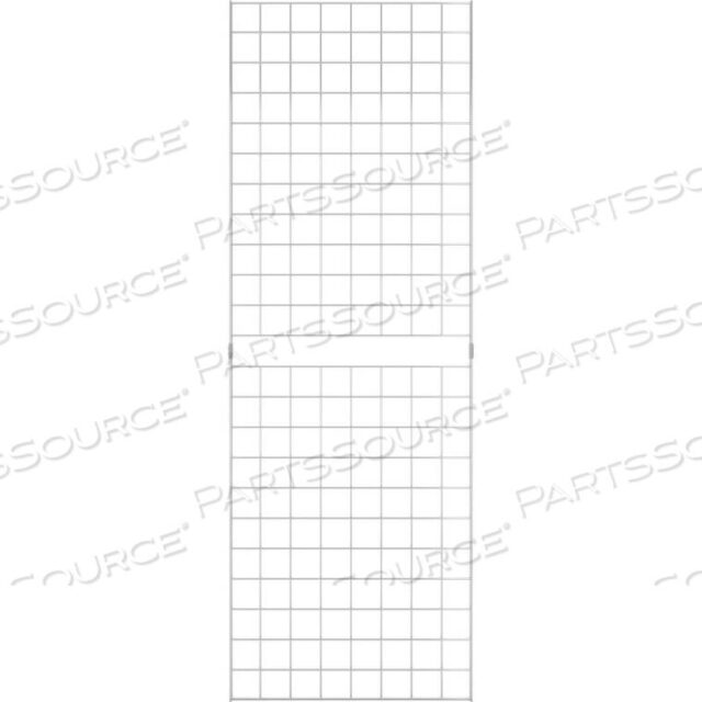 OEM#: C2X62 X 6 - PORTABLE WIRE GRID WALL PANEL - CHROME by Econoco