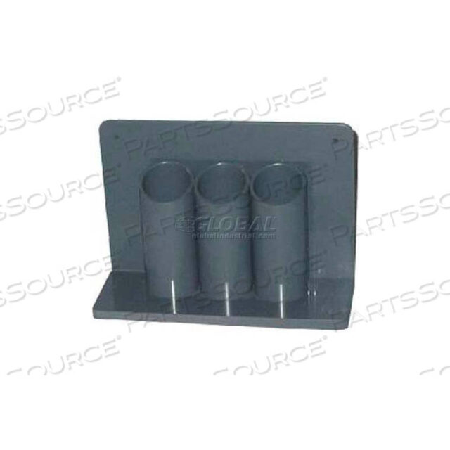 OEM#: 35320LABORATORY SIZE TRIPLE BOTTLE HOLDER, WALL/BENCH MOUNT, 11W X 4D X 7-1/2H by Justrite