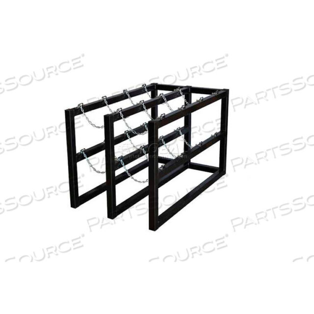 OEM#: 35118CYLINDER TUBE RACK, 2 WIDE X 4 DEEP, 30W X 50D X 30H,8 CYLINDER CAP. by Justrite