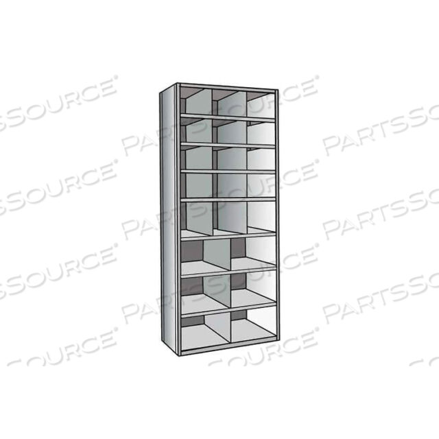 OEM#: A5532-12HGHI-TECH PARTS BIN UNIT 36W X 12D X 87H GRAY ADD-ON 21 BINS by Hallowell