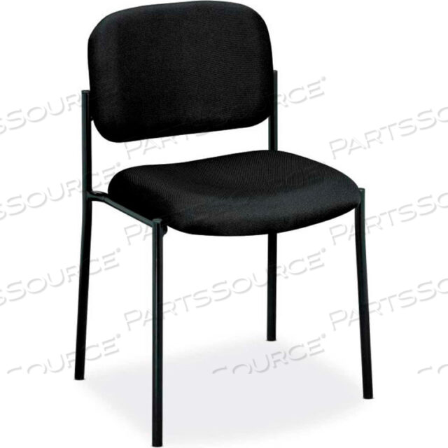 OEM#: BSXVL606VA10BASYX BY HON STACKING ARMLESS GUEST CHAIR - FABRIC - BLACK by HON