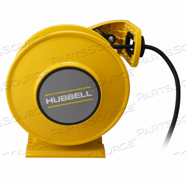 OEM#: ACA12335-SR20HUBBELL INDUSTRIAL DUTY CORD REEL WITH SINGLE OUTLET - 12/3C X 35, 20A, ALUMINUM by Gleason