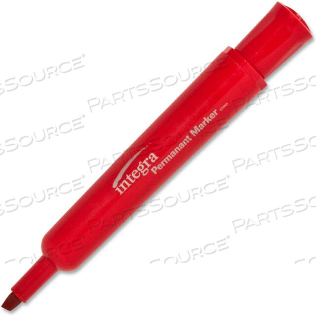 OEM#: 33328PERMANENT MARKER, CHISEL, RED INK, DOZEN by Integra