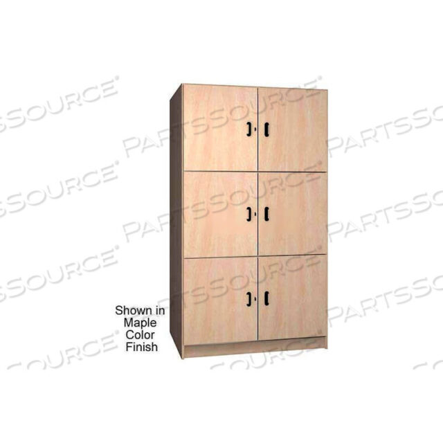 OEM#: 302-12-M-NO3 COMPARTMENT SOLID DOOR WOOD STORAGE CABINET, NATURAL OAK COLOR by Ironwood Manufacturing Inc