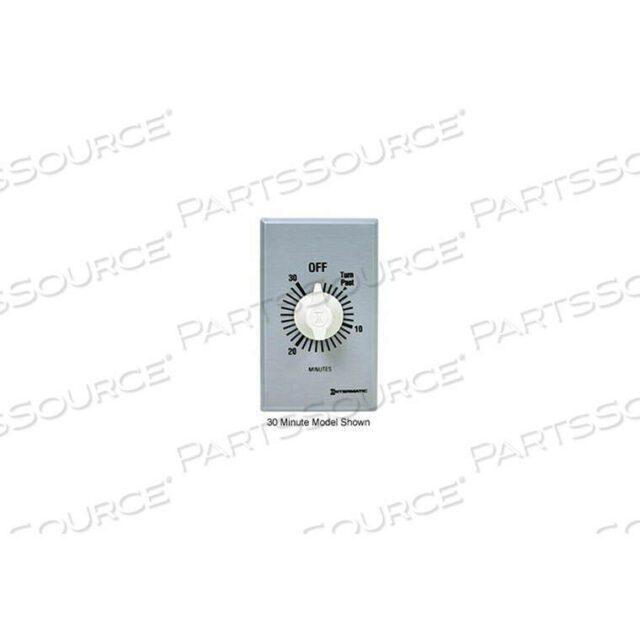 OEM#: FF60MCAUTO OFF TIMER WITHOUT HOLD, 60-MIN, SPST, 20A AT 125V/10A AT 250V CONTACTS, BRUSHED METAL FINISH by Intermatic