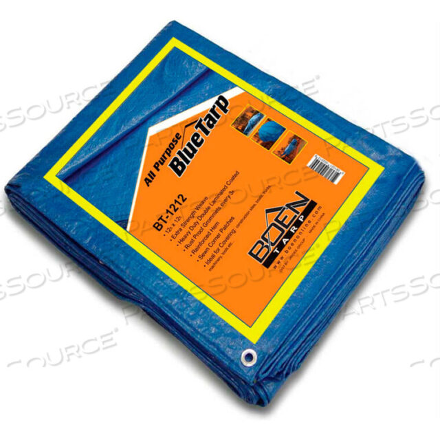OEM#: BT-1212BOEN ALL PURPOSE TARP, 12 X 12, BLUE by Jaydee Group