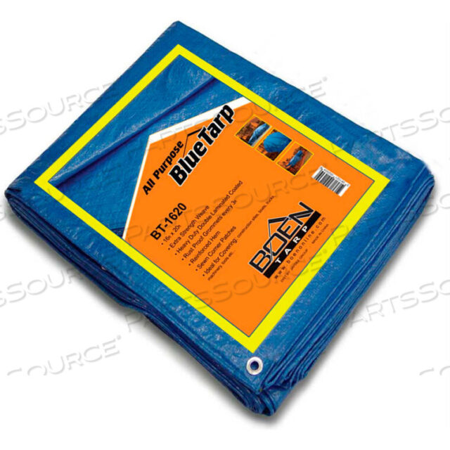 OEM#: BT-1620BOEN ALL PURPOSE TARP, 16 X 20, BLUE by Jaydee Group