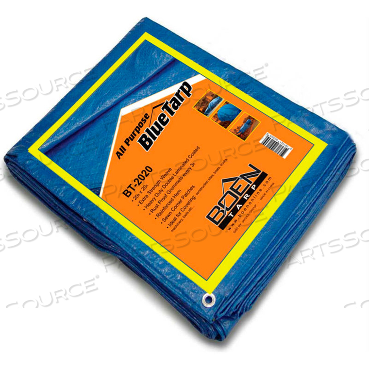 OEM#: BT-2020BOEN ALL PURPOSE TARP, 20 X 20, BLUE by Jaydee Group