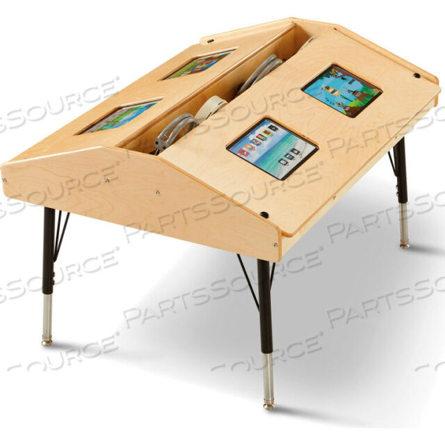 OEM#: 3397JCEADJUSTABLE HEIGHT QUAD TABLET WOODEN TOP TABLE - STATIONARY by Jonti-Craft Inc