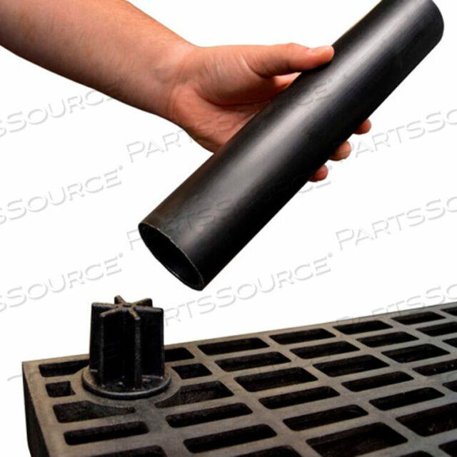 OEM#: L2018STRUCTURAL PLASTIC SHELF LEG 18, BLACK by SPC Industrial