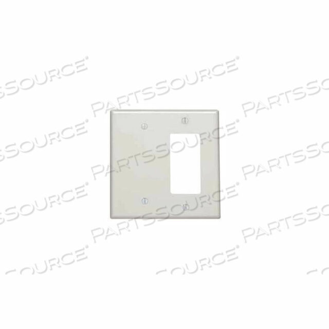 OEM#: 80608-I2-GANG 1-BLANK 1-DECORA/GFCI DEVICE COMBO, IVORY by Leviton