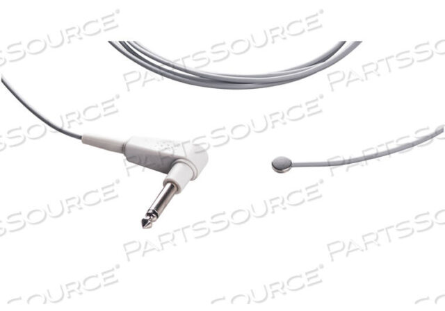 Replaces ZOLL Medical Corporation 8000-0670SKIN TEMPERATURE PROBE, 2.6 MM, PVC JACKET, GRAY, 3000 MM CABLE LG