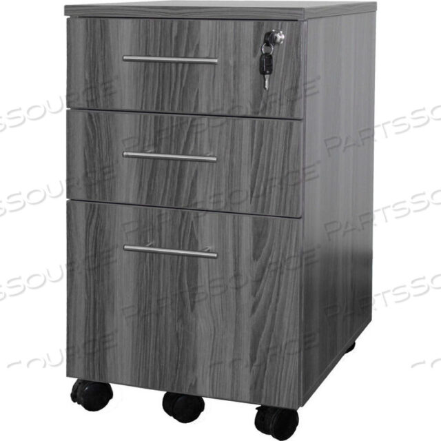 OEM#: MNBBFLGSMEDINA SERIES BOX-BOX-FILE MOBILE PEDESTAL GRAY STEEL by Safco