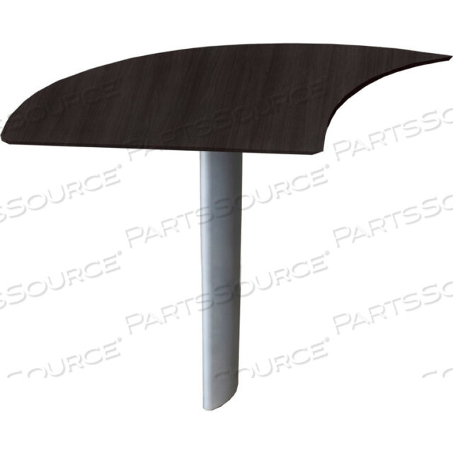 OEM#: MNEXTLLDCMEDINA LEFT CURVED DESK EXTENSION 47W X 28D X 29-1/2H MOCHA by Safco