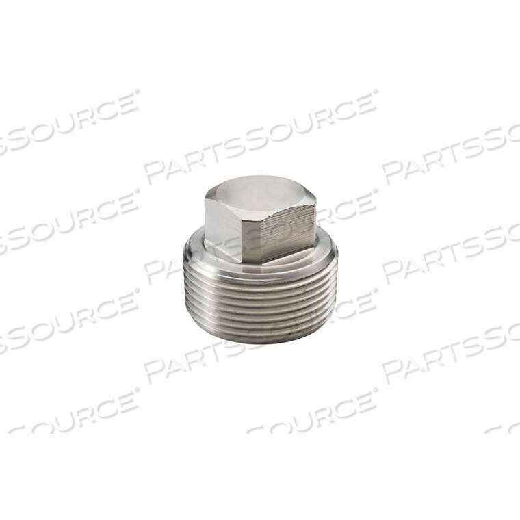 OEM#: 3417D-12SS 304/304L FORGED PIPE FITTING 3/4 SQUARE HEAD PLUG NPT MALE by Merit Brass Company