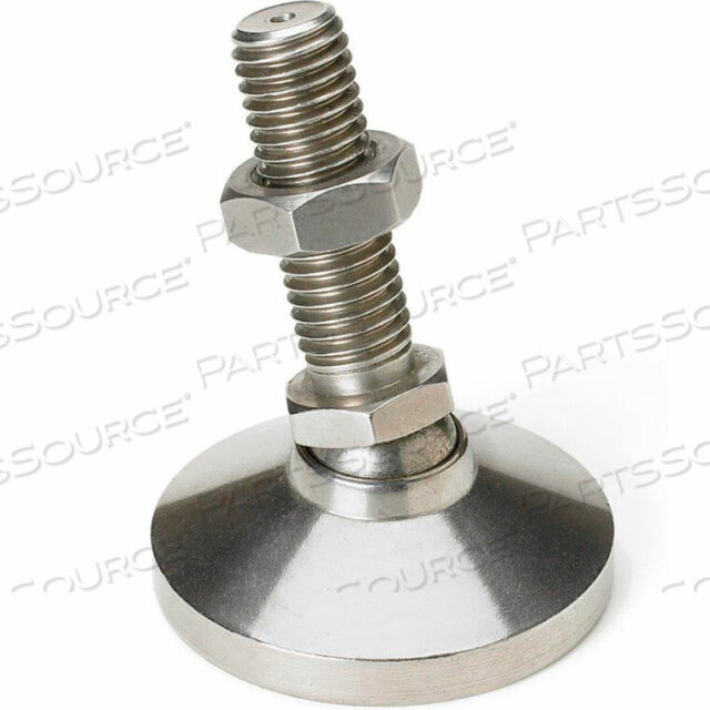OEM#: LM-302LEVELING MOUNT W/ BOLT - STEEL - 3/8-16 X 2 BOLT - 1-1/4 DIA. X 2-7/8 H - 3750 LB. CAPACITY by Morton Machine Works
