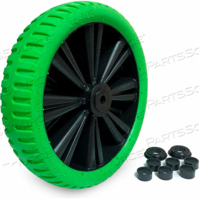OEM#: FLPU13BG58-UKKENDA 13+ REPLACEMENT WHEELBARROW WHEEL - FLEX LITE FLAT FREE by Martin Wheel Co.