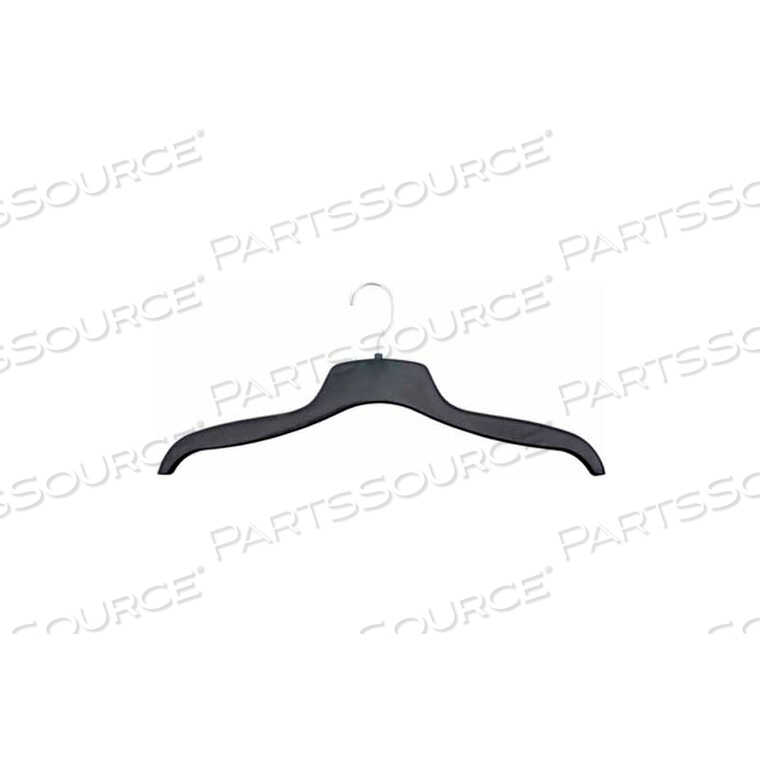 OEM#: BH229NAHANCO TOP/SWEATER HANGER, 18-1/2L, PLASTIC-BK, PKG QTY 100 by National Hanger Company Inc.