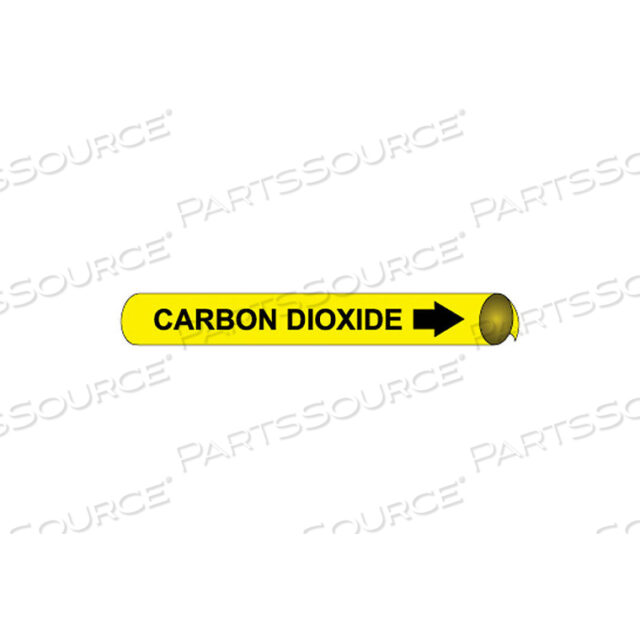 OEM#: A4011PRECOILED AND STRAP-ON PIPE MARKER - CARBON DIOXIDE by National Marker Company