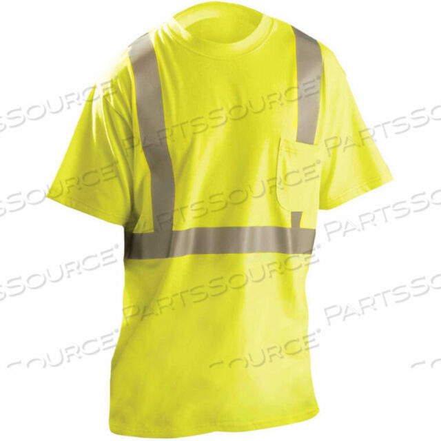 OEM#: LUX-TP2/FR-Y5XFLAME RESISTANT SHORT SLEEVE T-SHIRT, CLASS 2, ANSI, HI-VIS YELLOW, 5XL by Occunomix