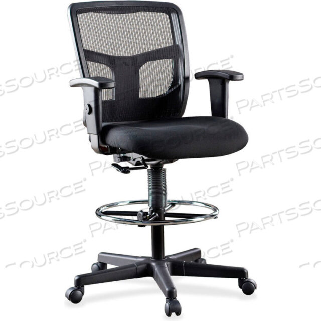 OEM#: 86801RATCHET BACK MESH MID-BACK STOOL - BLACK by Lorell