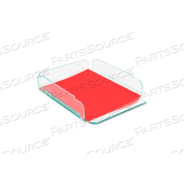 OEM#: 80654ACRYLIC SINGLE STACKING LETTER TRAY, GREEN by Lorell