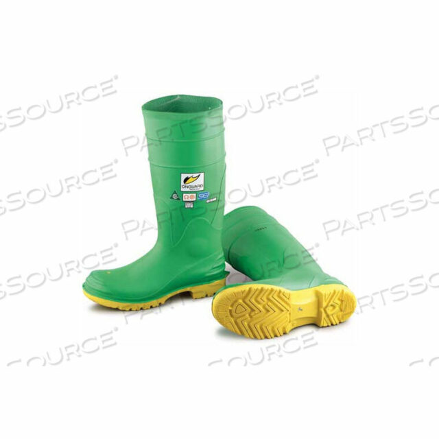 OEM#: 870121100MENS BOOT, 16 HAZMAX EZ-FIT GREEN/YELLOW, STEEL TOE/MID-SOLE, PVC, SIZE 11 by Dunlop