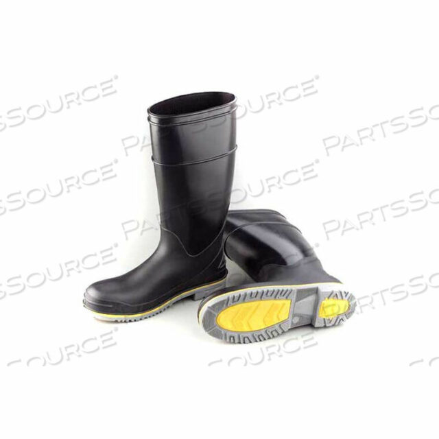 OEM#: 899080500MENS BOOT, 16 FLEX 3 BLACK STEEL TOE, PVC, SIZE 5 by Dunlop