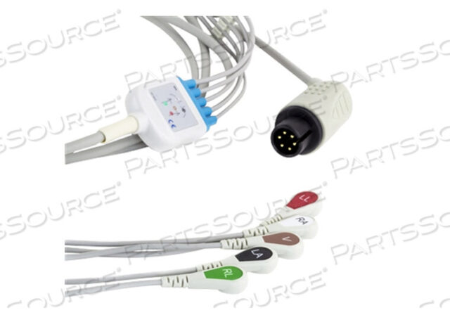 Replaces ZOLL Medical Corporation 8000-1005-015-LEAD PATIENT CABLE WITH INTEGRAL LEAD WIRES