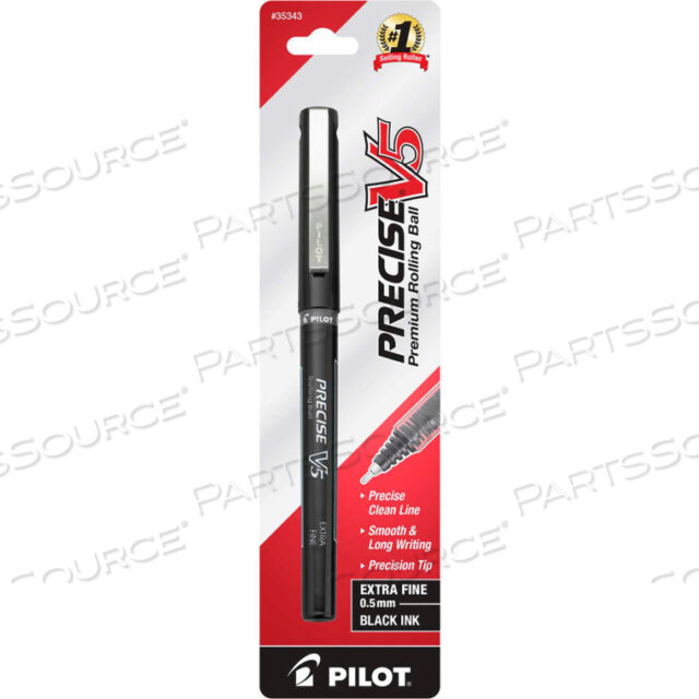 OEM#: 35343PRECISE V5 ROLLING BALL PEN, NON-REFILLABLE, EXTRA FINE, 0.5MM, BLACK INK, 1 EACH by Pilot