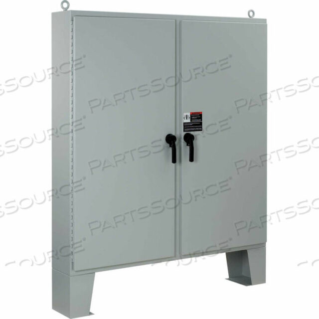 OEM#: A74H6012LP3PT2 DOOR W/3 PT. LATCHES & FLOOR STANDS, TYPE 4, 74.06X60.06X12.06 by Hoffman