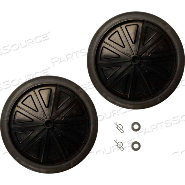 OEM#: FG9W71L2BLA12 WHEEL KIT WITH HARDWARE, BLACK by Rubbermaid Medical Division